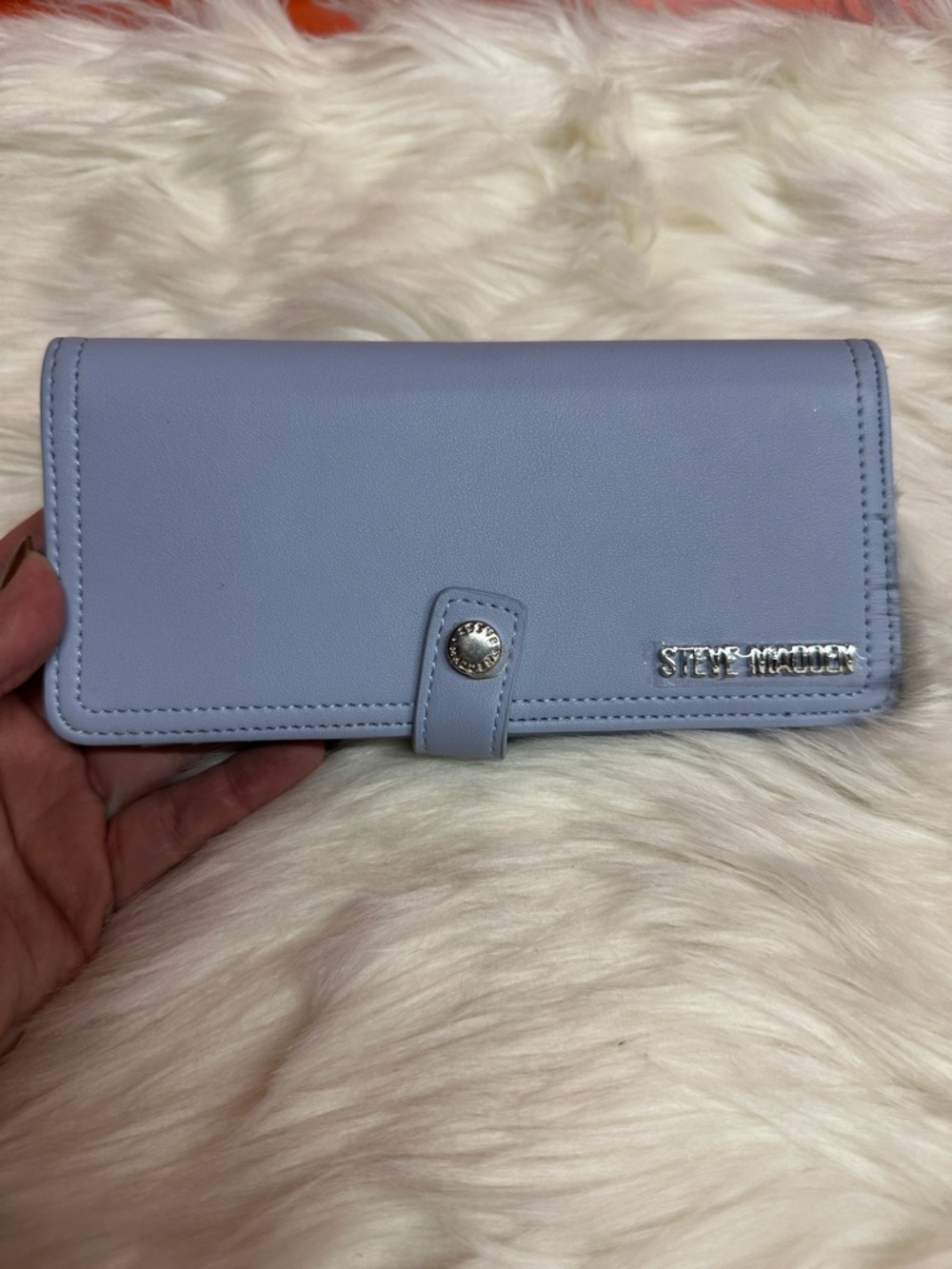 Steve Madden Light blue Snap Wallet
